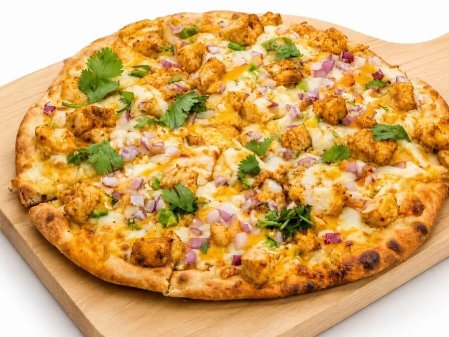 Butter Chicken Naan Pizzatwist